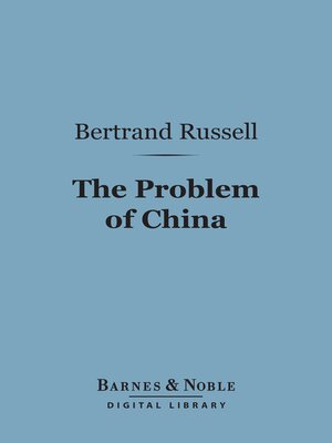 cover image of The Problem of China (Barnes & Noble Digital Library)